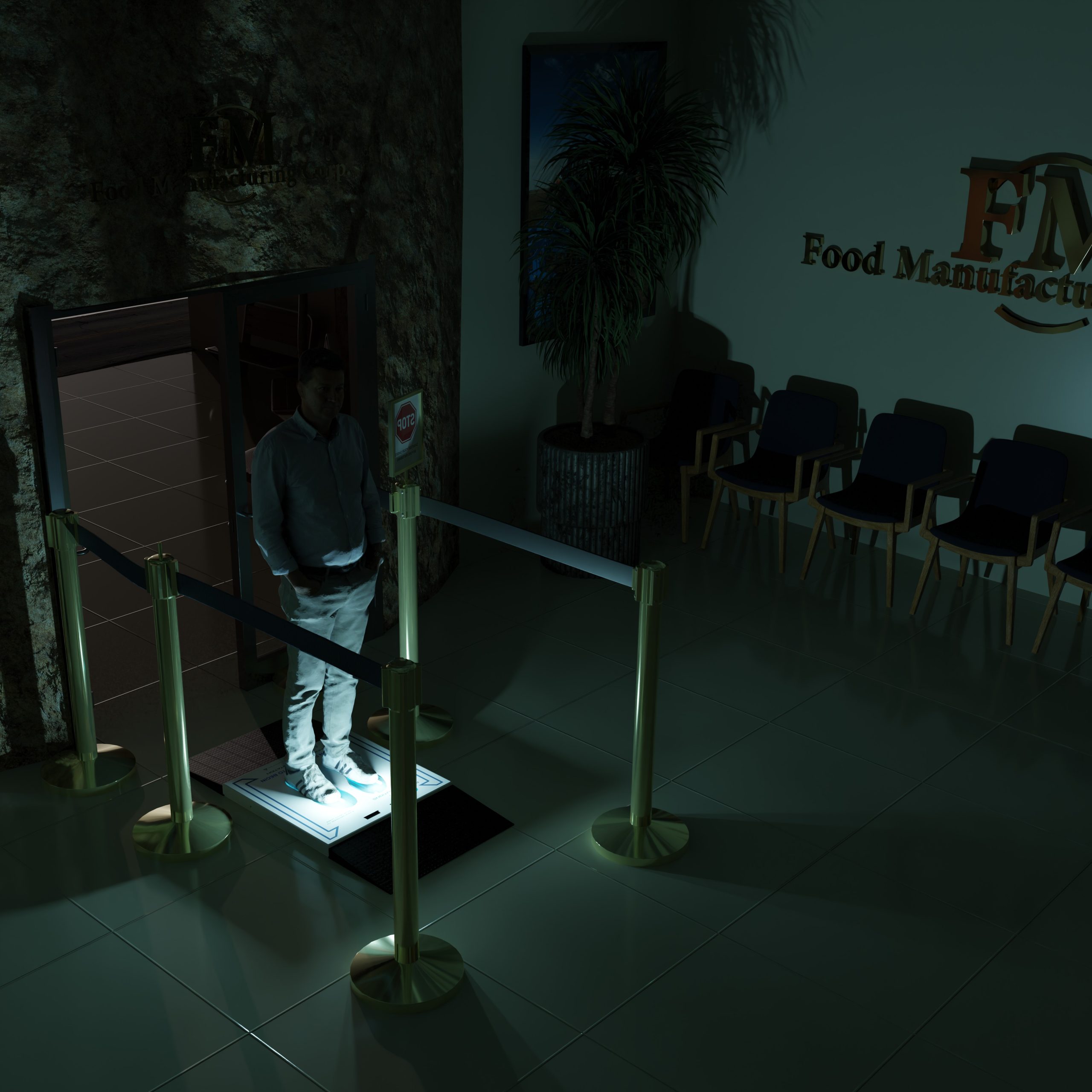 UVZone in food manufacturing entrance